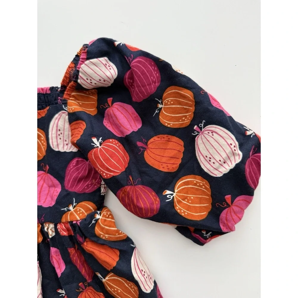 Gymboree Pumpkin Ruffle Dress Girls 2T Party Whimsical Colorful Halloween Fall